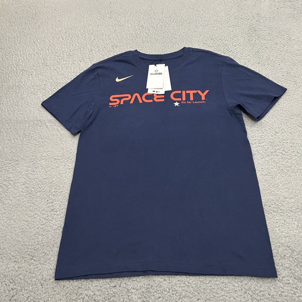 Houston Astros Shirt Mens Small Blue MLB Space City Lance McCullers Jr Nike - Picture 1 of 13